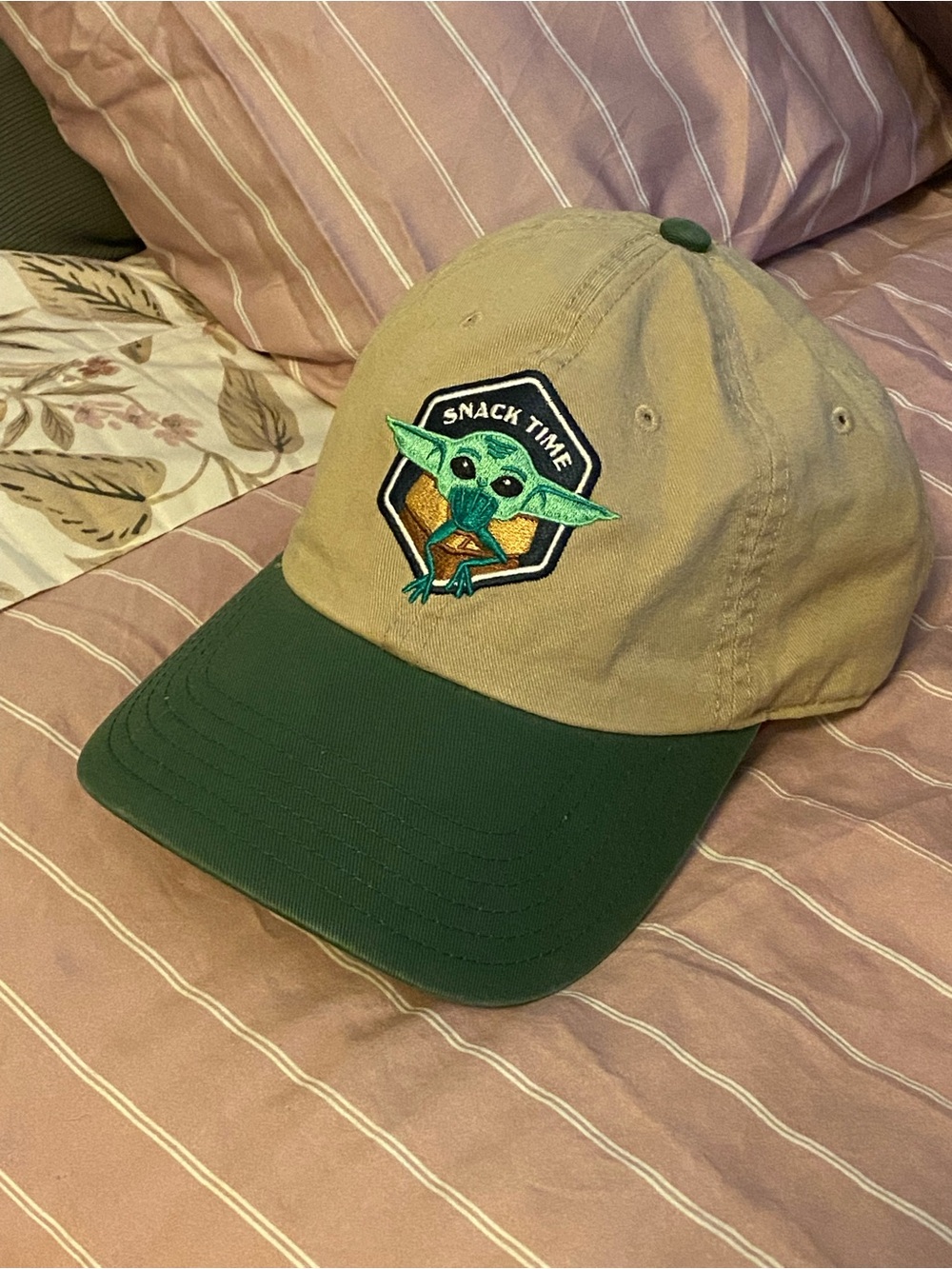 Grogu Mandalorian Embroidered Two-Tone Cap